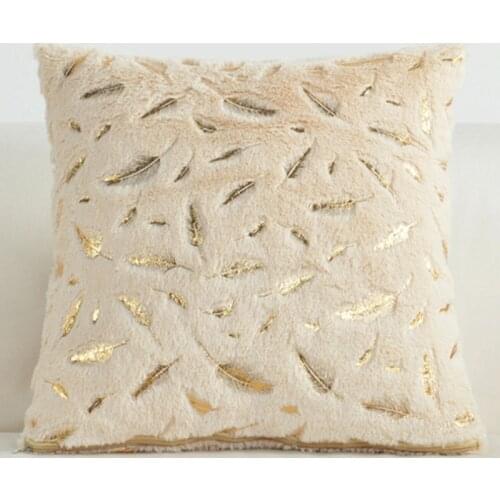 Decorative Pillow Case Flannel Diamond Patchwork Pillowcases for Sofa Short Plush Throw Cover Pillowcase 45cm*45cm Home Decor