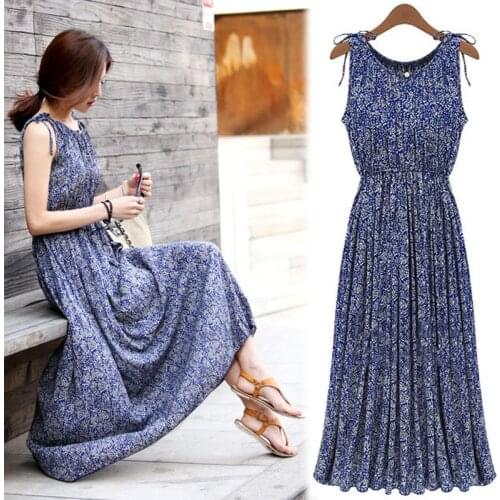 Bohemian Style Long Maternity Dresses Pregnancy Clothes For Pregnant Women O Neck Sleeveless Maternity Beach Dress Vestidos 3XL