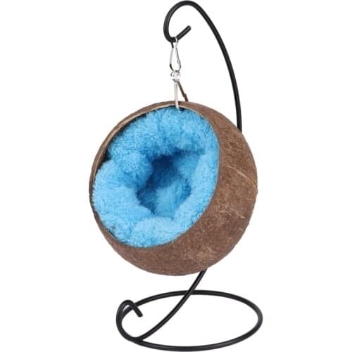 Hamster Hammock Hamster Bed House Guinea Pig Bed Toys Hamster Hideout Cage with Warm Pad