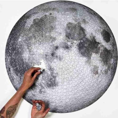 The Moon and Earth Puzzle 1000 Pieces Difficult for Adult Jigsaw Puzzle Toys Educational Toys Kids Gifts 1000pcs Number Puzzle