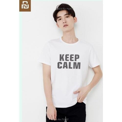 Youpin Cotton reflective letter T-shirt Men woman Casual Fashion Breathable Comfortable Short sleeve