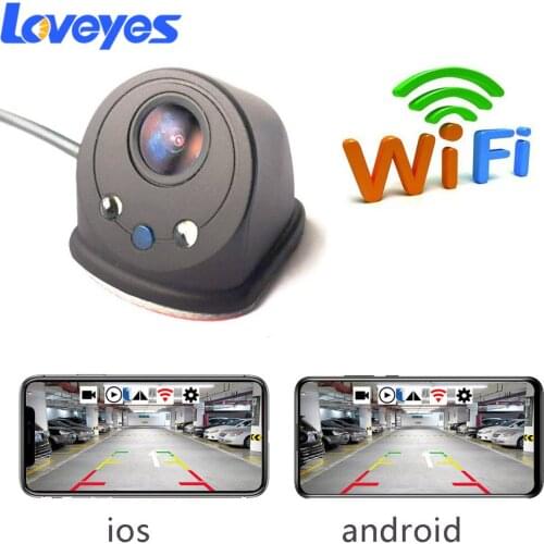 WIFI Rearview Camera HD Night Vision USB Charging Side Blind Spot Camera Real Time Display of Reversing Images Recorder PZ412R