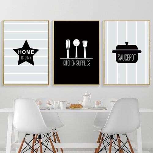 Kitchenware Wall Art Canvas Painting Poster And Print Kitchen Supplies Wall Art Picture For Kitchen Dining Hall Home Decor YX202