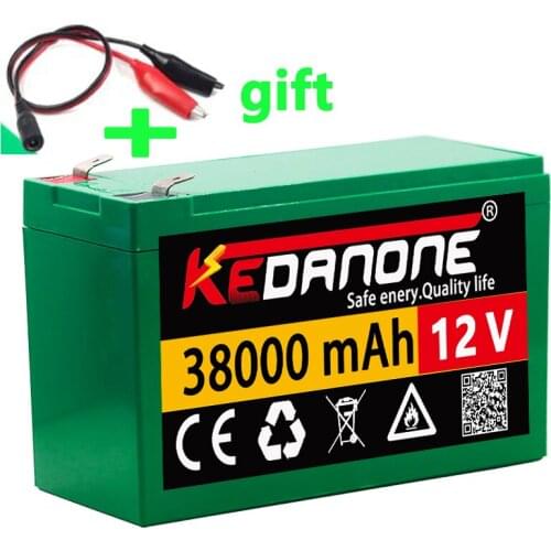 18650 12V 38Ah Lithium ion Rechargeable Battery Pack 12.6v for Kids Electric Cars Toy Sprayer Scale Access Control