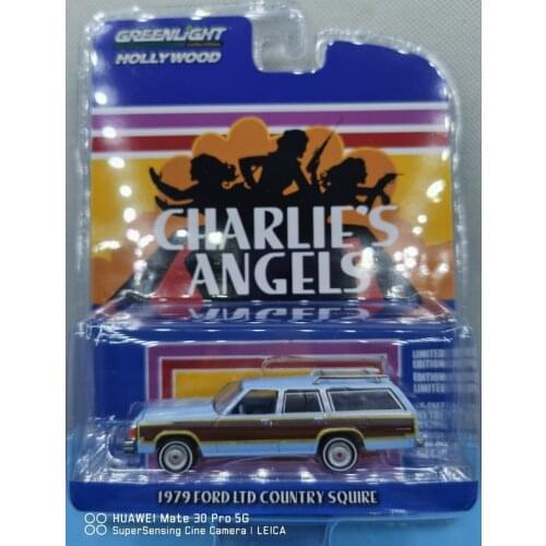 GREENLIGHT cars 1/64 Hollywood29 1979 Ford country SQUIRE CHARLIES ANGELS Classic station wagon Collect die-cast car models toys