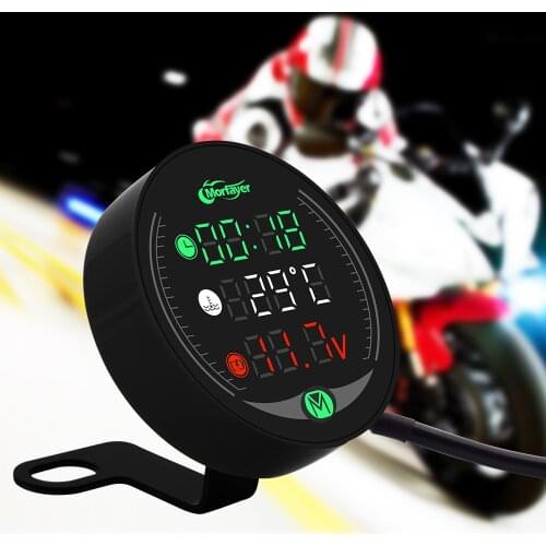 For Honda CBR 125R 300R 300F 300FA 500R 500F 500X CB1000R Motorcycle Tester LED Display Waterproof Voltmeter Multifunction Meter
