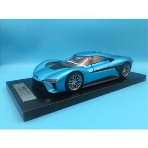 1:18 Diecast Model for Weilai NIO EP9 Blue (Retracted rear wing) Electric Sport Car Alloy Toy Car Miniature China Brand