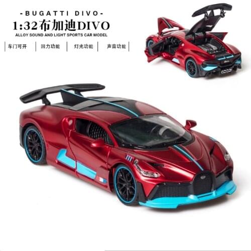 1: 32 simulation Bugatti Divo alloy sports car luxury car model childrens toys birthday Christmas New Year gift