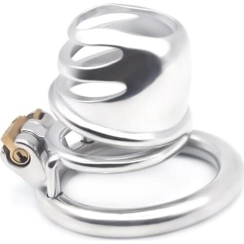 Male stainless steel penis cage Bird Chastity Device metal cock ring penis lock belt slave bondage restraint cb6000 sex toy men