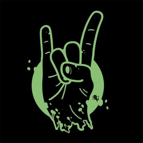 Music Patches for Clothing Luminous Badge Heat transfer printing Noctilucent Patch Clothes DIY Fluorescence Stickers Gifts