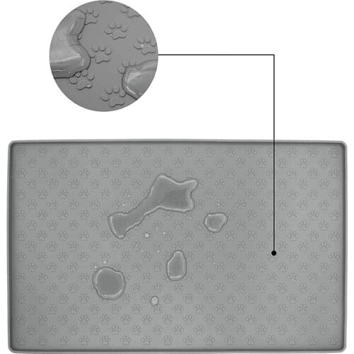 Pet Placemat Non-Slip Pet Food Mat Cat Dog Waterproof Feeding Mat for Cats Bowl Prevent Food and Water Overflow Easy To Clean