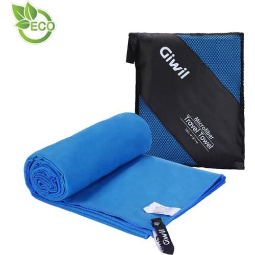 Giwil Microfiber Beach Towel Sports Travel Towel Ultra Absorbent and Quick Dry Towel Swimming Towel for Yoga Gym Bath Camping