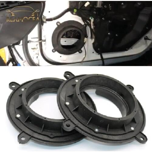 Reamocea 2x 6.5" Mount Car Audio Stereo Spacer Adapter Rings Speakers Bracket Holder Pad Grill Fit for Mazda CX-4 CX-5 CX-7 3 6