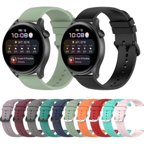 Silicone Sports Strap For Huawei Watch 3 Wristband For Watch3 GT 2 Pro 2e 42mm 46mm HONOR MagicWatch 2 Band Bracelet Watchband