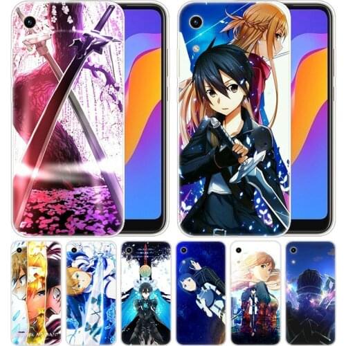 Luxury Silicone Case Anime Sword Art Online for Huawei Honor 9X 8A 7A 20 Pro 7X 8X 7S 8S 8 9 10 Lite View 20 20i 10i Play Cover