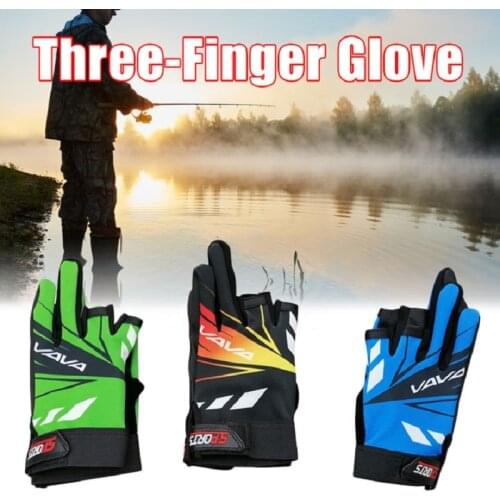 Three Finger Cut Sport Fishing Gloves For Hunting Gloves Guantes Pesca Finger Protector Neoprene Gloves Fishing Fingertip