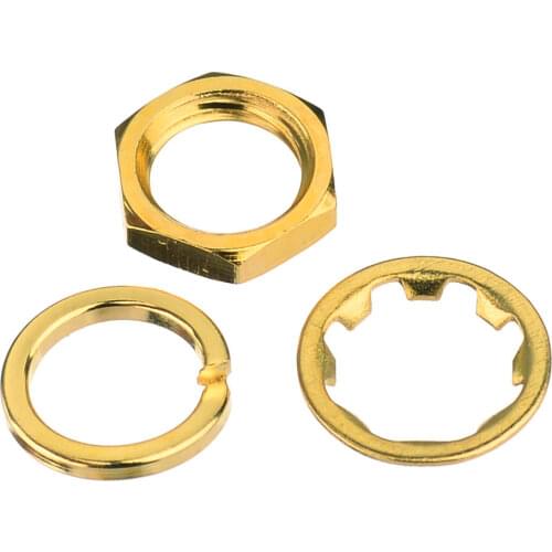 Superbat SMA Nut Gasket Tooth Washer SMA Jack Dedicated Gold Plated Antenna Seat Accessories SMA Screw Washer for Connector