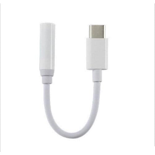 Type C to 3.5mm Earphone cable Adapter USB 3.1 Type-C USB C to 3.5 Jack Audio Aux Cable for Xiaomi Mi6 Headphone Speaker