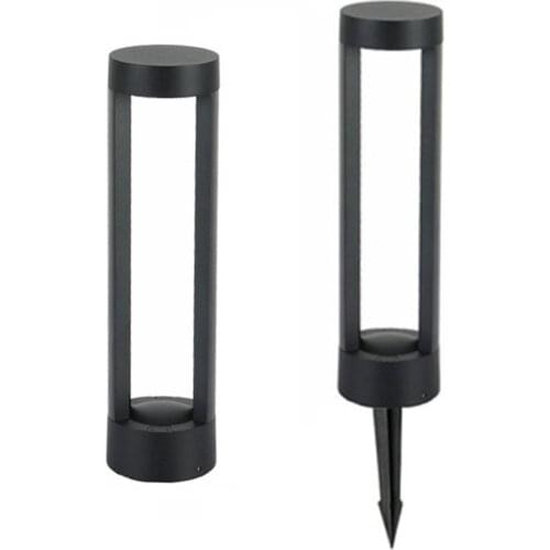 Outdoor Garden Path Light Patio Pathway Ground Lamp Aluminum Landscape Lawn Pillar Lamp Villa Courtyard Stand Post Bollard Light