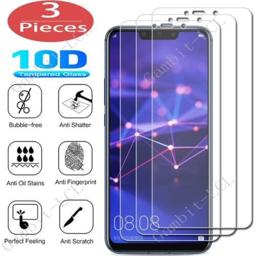 3Pcs Protection Tempered Glass For Huawei Mate 9 Lite 20 P9 Plus Mini P10 10 Pro P20 Screen Protective Protector Cover Film