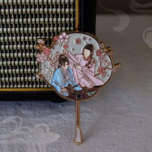 WORD OF HONOR Shan He Ling Wen Kexing Zhou Zishu Metel Badge Button Brooch Pins Anime Collection School Bag Clothing Decor