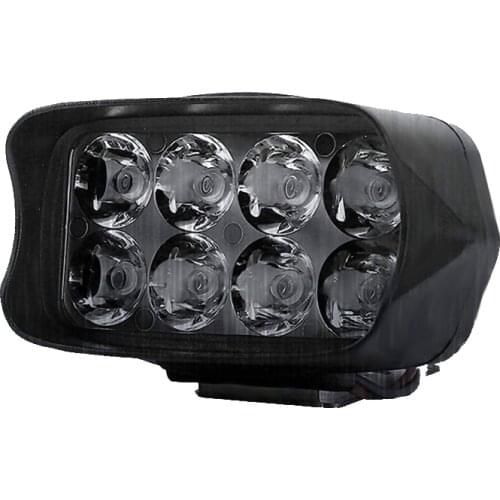 1PCS 12V 8LED Motorcycle Headlight Reflector Scooter ATV Moto Headlight Spot Light 6500K Moto Work Light Head Lamp White