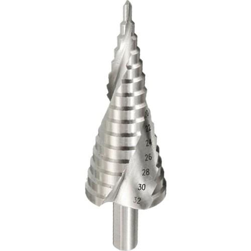1Pcs Spiral 4-12 4-20 4-32mm Pagoda Drill Hexagon Screw Drill HSS Power Tools Spiral Grooved Metal Steel Step Drill Bit