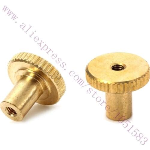 10pcs Copper UM2 base plate M3 Knurled Nut platform Thumbscrew Ultimaker 2 Leveling Fixing Nut- Golden For Ultimaker2 3D Printer