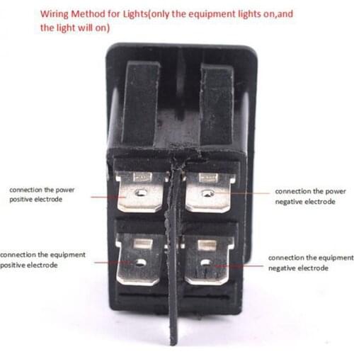 2PCS Boat Car Fog Light Lamp Toggle Rocker Switch W/ Red And Blue LED Light