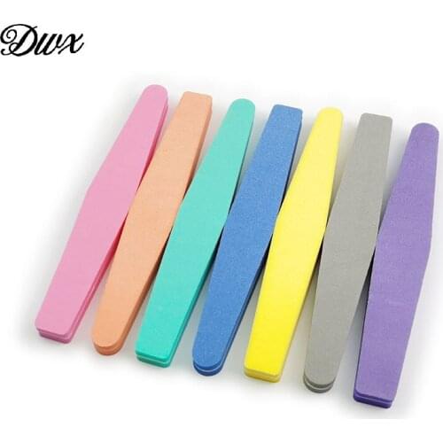 20pcs/lot Double Side Nail files buff 100/180 Colorful Sanding Sponge Nail Buffer Block for UV Gel Nail Polish DIY Nail Art