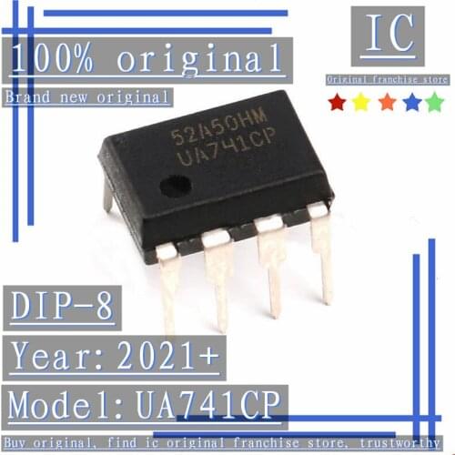 2021+100% Brand new original 10PCS-50PCS UA741CP DIP-8 Operational amplifier compensation type