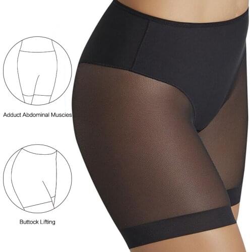 2020New Great Panties for Sexy Ladies Shaper High Stretch Seamfree Womens Control Panties Net Cloth Splicing Mesh Body Shaping