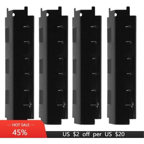 4Pcs Heat Plate Shield Stainless Steel Gas Grill Heat Plate Barbecue For Grill Charbroil Oven Replacement Parts 4 Pcs Oven Repl