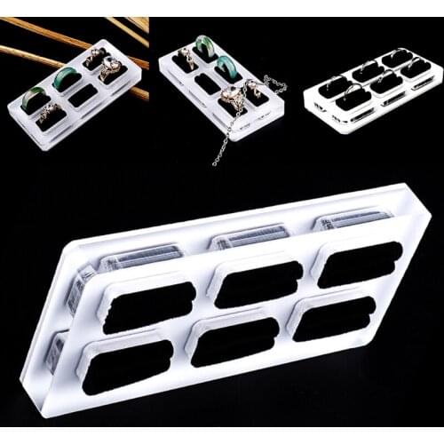 Acrylic Jewelry Display Stand Jewelry Stand 6-Digit Ring Holder Creative Jewelry Props for Jewelry Displays