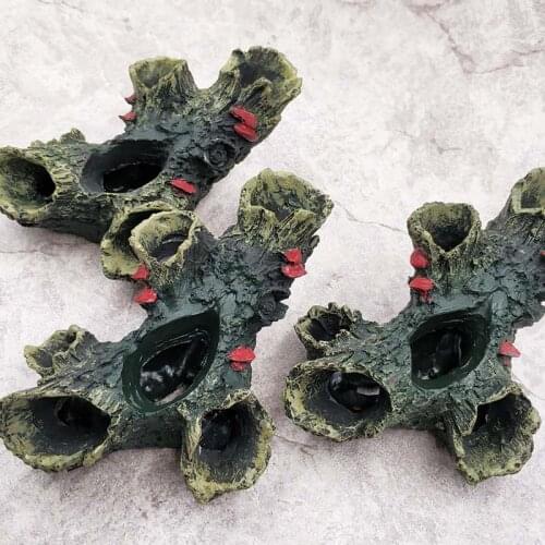 Fish Tank Landscape Aquarium Decoration Resin Rockery Mountain Hiding Cave Pet Supplies Ornament 1pc