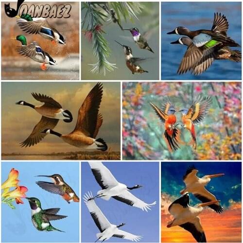 Wild Animal Diamond Painting Bird Migration 5D Diy Wall Art Mosaic Embroidery Inlaid Room Decoration Gift
