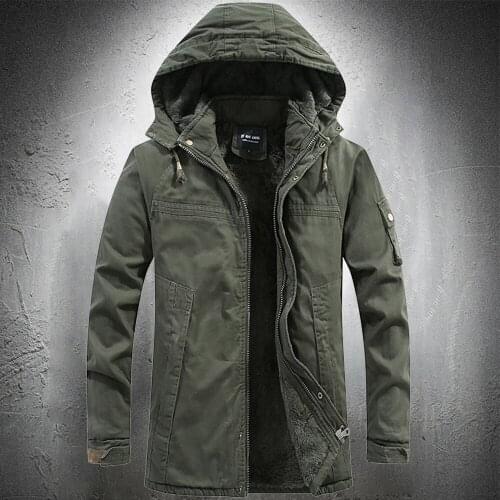 Army green army coat outdoor coat tactical cotton coat winter coat mens fashion coat clothing high-quality thickening