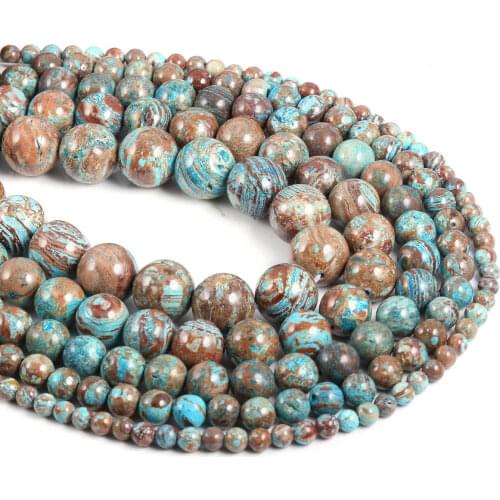 Natural Stone Beads Round Loose Spacer Beads for Jewelry Making Necklace Bracelet Accessories Size 4 6 8 10 12mm Wholesale