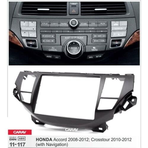 CARAV 11-117 Top Quality Radio Fascia for HONDA Crosstour ; Accord (with Navigation) Stereo Fascia Dash CD Trim Installation Kit
