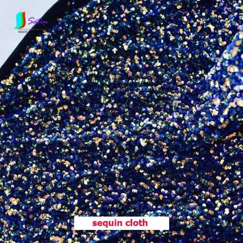 Black Velvet Backgrond Colorful Skirt Wedding Dress Diy Sew Decoration Black Silver Gold Sequin Cloth A0695L