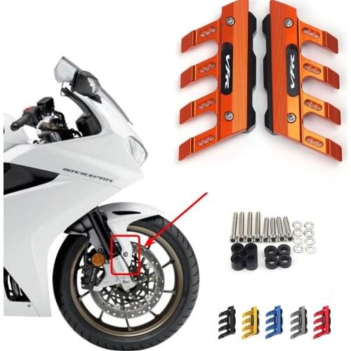 For HONDA VFR800 VFR800R Motorcycle Mudguard Front Fork Protector Guard Block Front Fender Anti-fall Slider Accessories