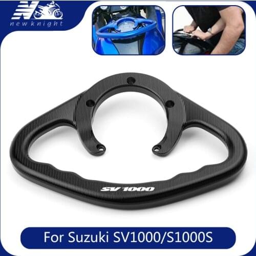 For Suzuki SV1000/S 2003-2013 Motorcycle CNC Aluminum Passenger Handgrips Hand Grip Tank Grab Bar Handles Armrest Accessories