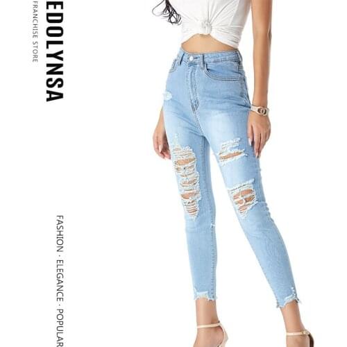 EDOLYNSA Women's Skinny Pants