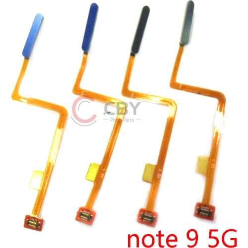 For Xiaomi Redmi note 9 Pro 4G 5G Fingerprint Finger Print Touch ID Sensor Home Button Flex Cable