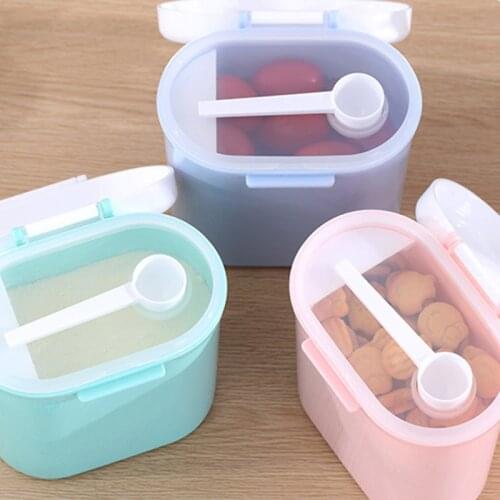 Large capacity baby milk powder container, baby food storage box, double feeding box, newborn sealed milk powder can