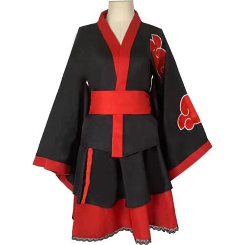 Akatsuki Cosplay Costume Women Dress Outfits Halloween Carnival Suit