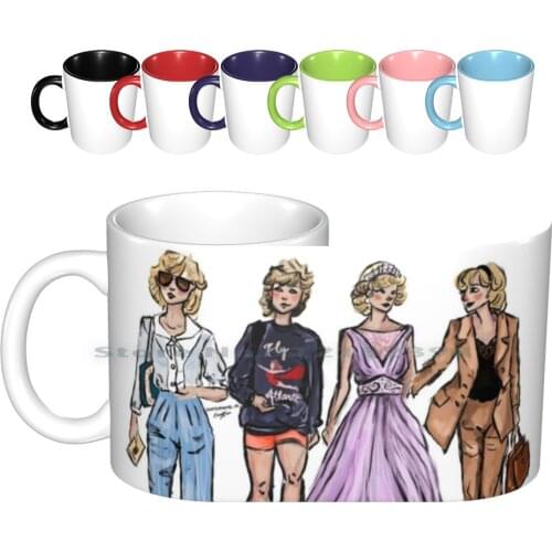 Princess Di Fashion Ceramic Mugs Coffee Cups Milk Tea Mug Princess Di Princess Diana Diana Spencer Fashion Fashion Sketch 80 S