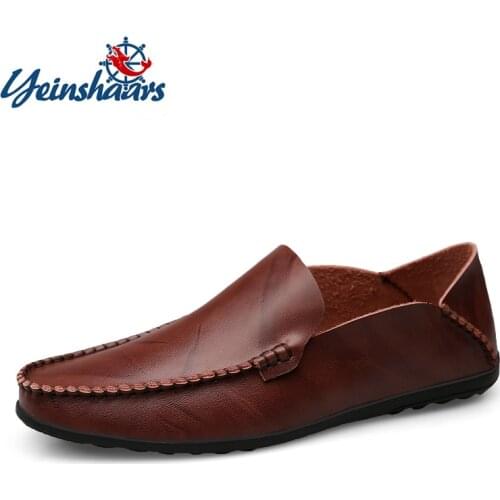 New Lightweight Lofers Mens Moccasin Shoes Black Men Flats Breathable Casual Slip-on Loafers Comfortable Plus Size Footwear