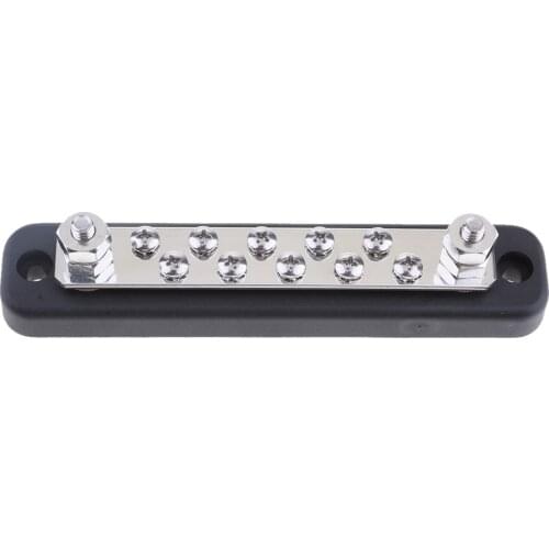 Stainless Steel Bus-Bar Electrical Terminal Junction 10P for Boat Marine RV