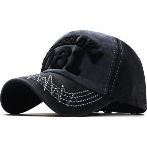 New Washed Cotton Baseball Cap For Men Embroidery Letter Casquette Streetwear Snapback Women Hat Retro Casual Cap